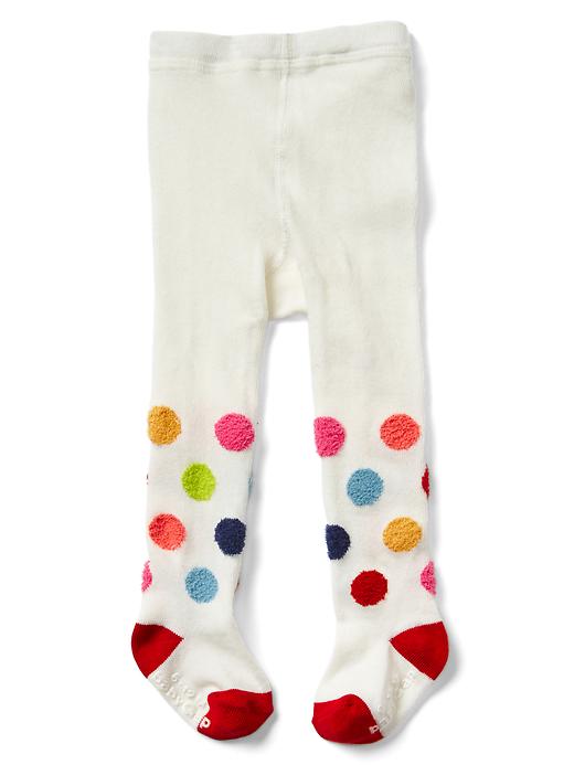 1 of 8 showing, with the color ivory frost of product Bright dots sweater tights