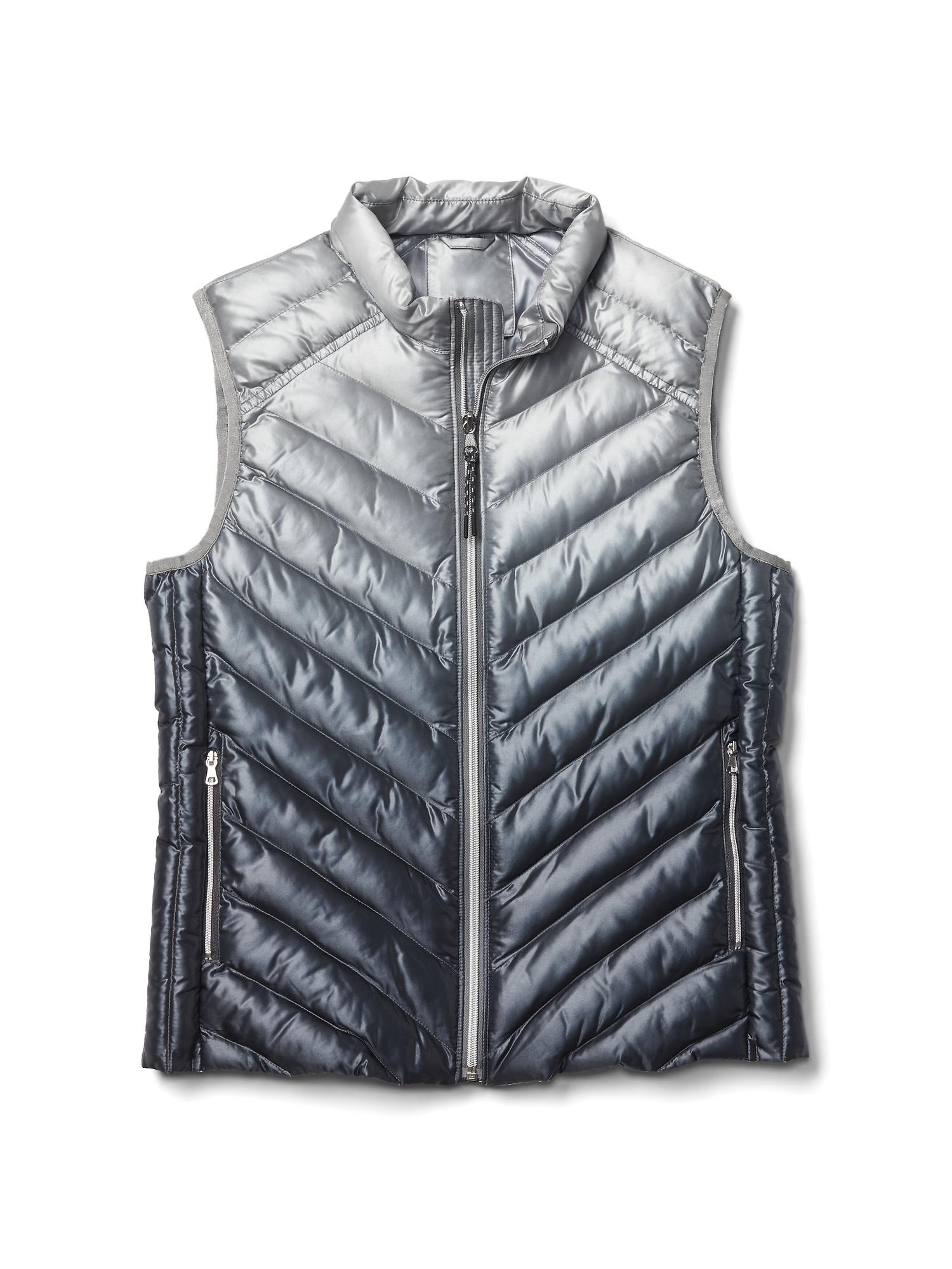 Calvin klein quilted clearance metallic puffer vest