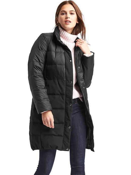 Image number 1 showing, Long down puffer coat