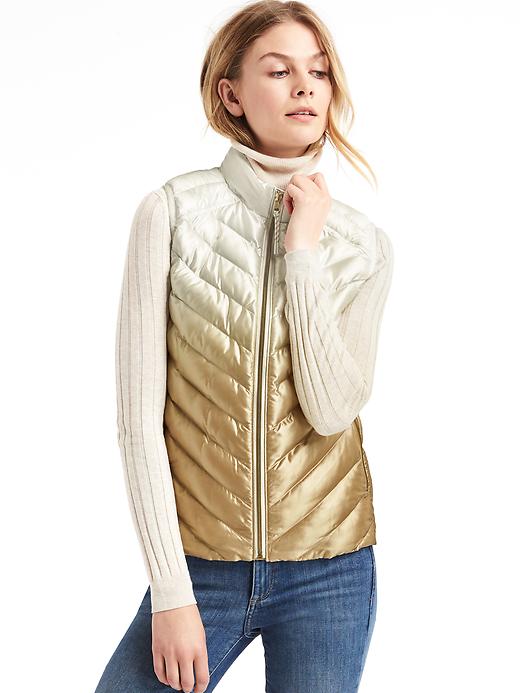 Image number 7 showing, ColdControl Lite ombré metallic puffer vest