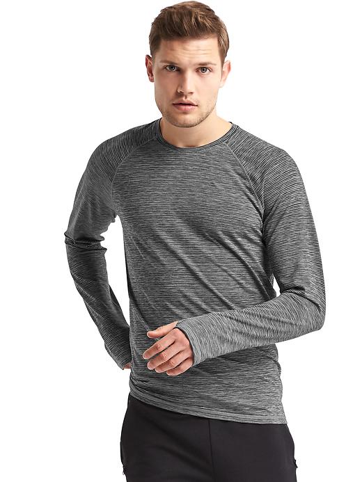 GapFit Breathe stripe long sleeve tee Gap
