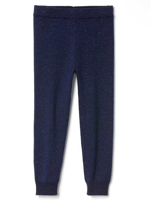 1 of 8 showing, with the color blue galaxy of product Sparkle sweater leggings