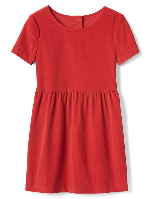 2 of 8 showing, with the color modern red of product Cord fit & flare dress