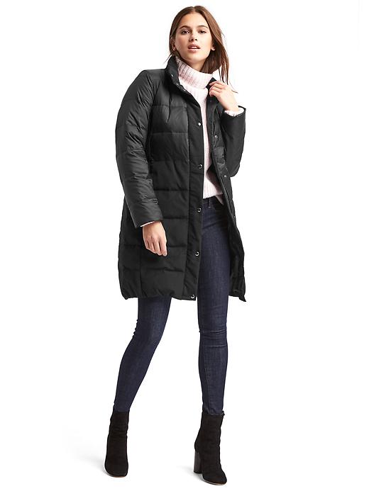 Image number 3 showing, Long down puffer coat