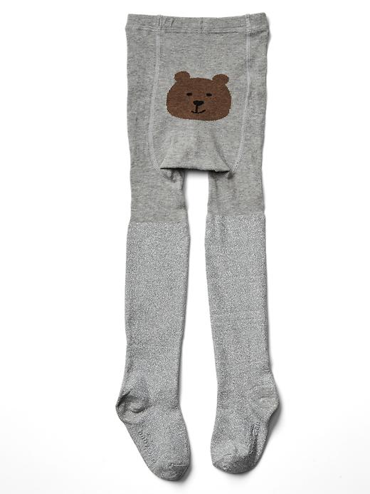 1 of 8 showing, with the color light heather gray of product Shimmer sweater tights