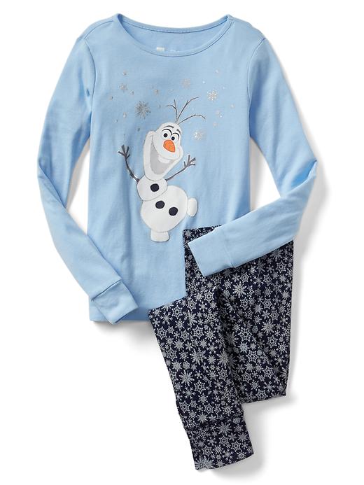 1 of 8 showing, with the color cerulean blue of product GapKids &#124 Disney cotton PJ set