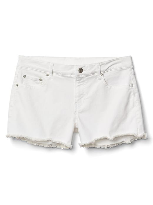 Image number 6 showing, Mid Rise 3" Denim Shorts with Raw Hem