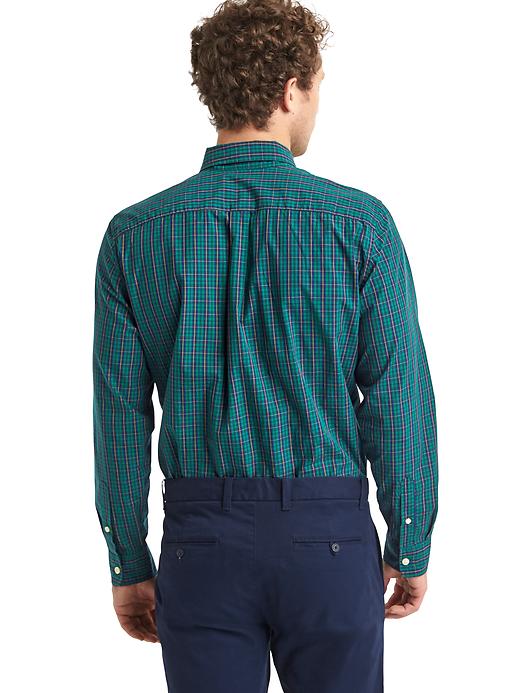 2 of 8 showing, with the color green pine of product True wash tartan standard fit shirt