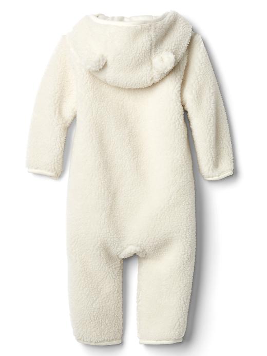 2 of 8 showing, with the color ivory frost of product Cozy bear one-piece