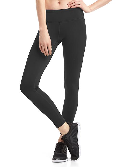 1 of 8 showing, with the color true black of product gFast compression leggings