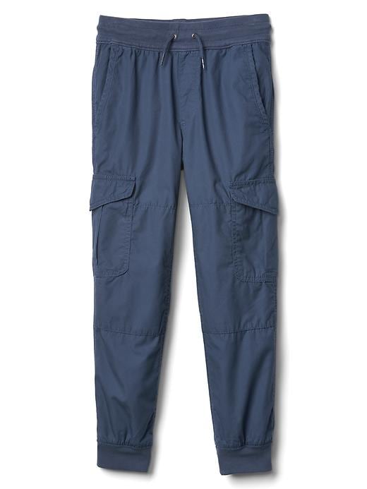 Jersey lined cargo joggers Gap
