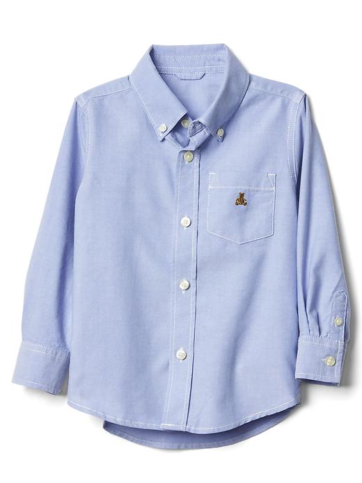 1 of 8 showing, with the color blue opal of product Classic oxford shirt