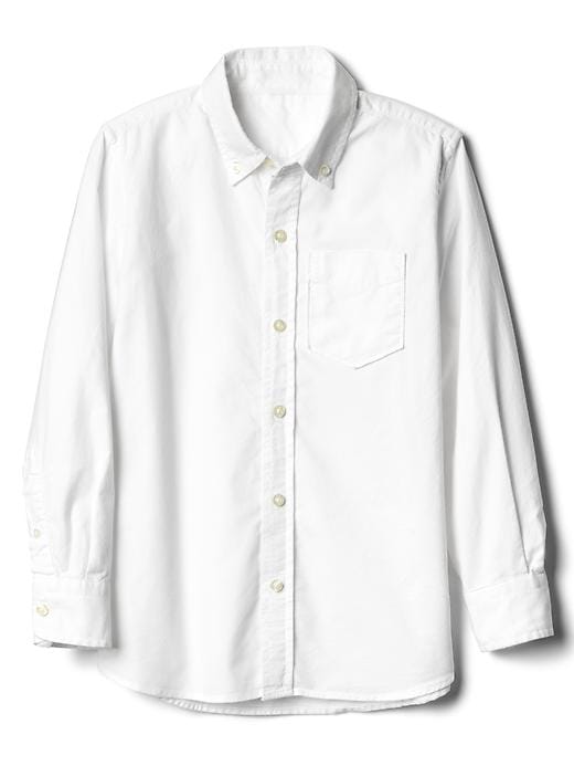 1 of 8 showing, with the color white of product Oxford shirt