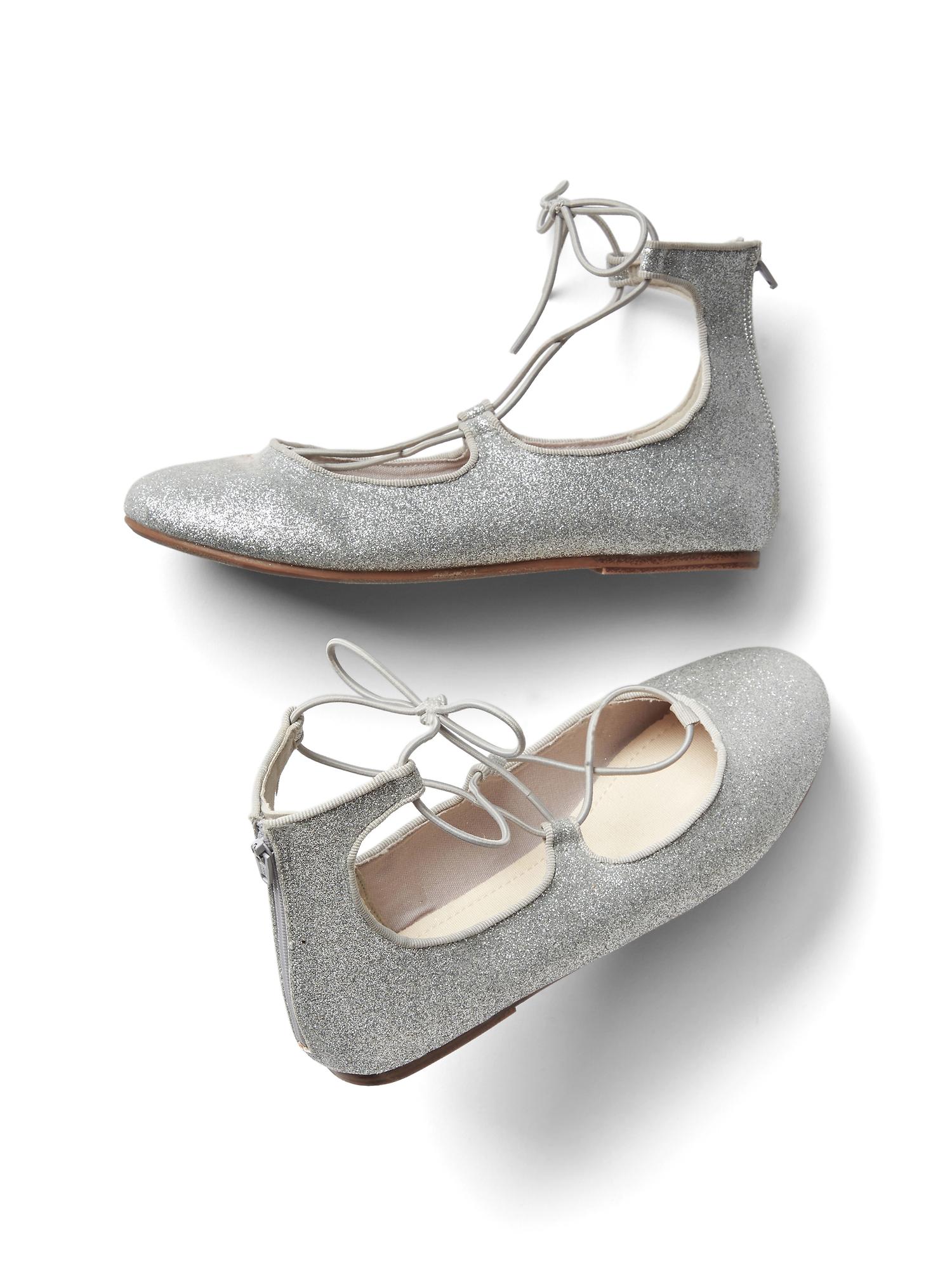 Laceup ballet flats Gap
