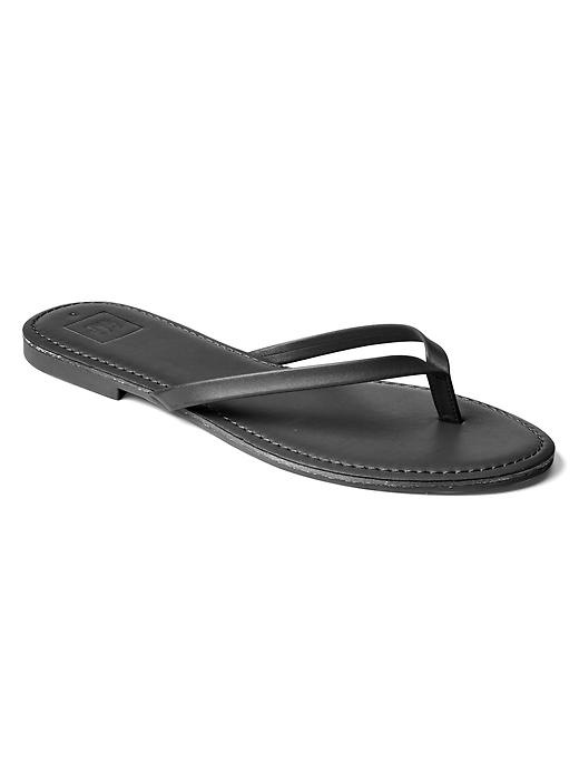 Leather flip flops Gap