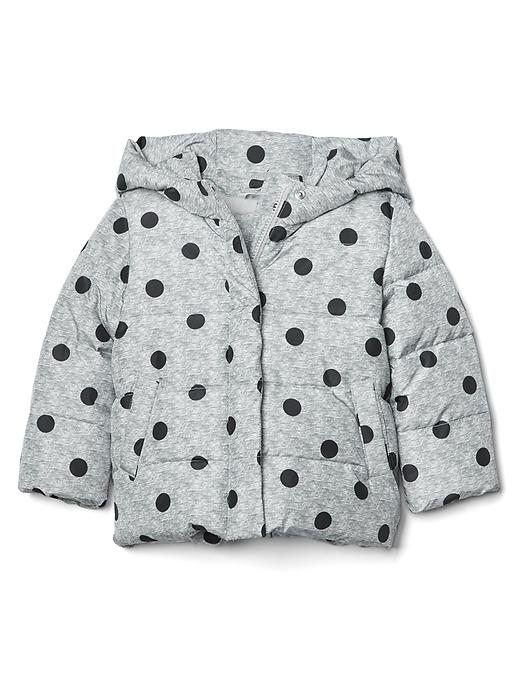 1 of 8 showing, with the color dot print of product ColdControl Max quilted jacket