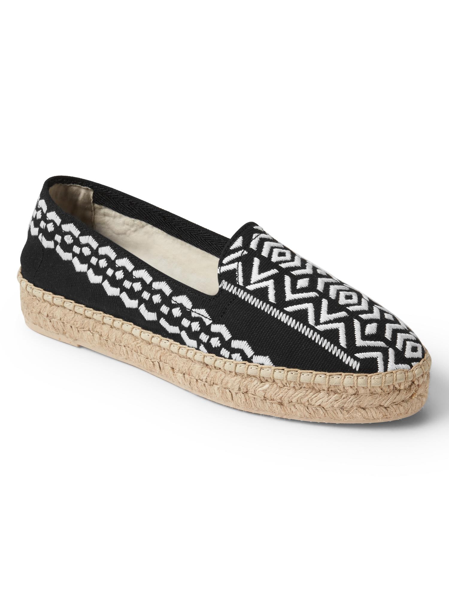 Print platform espadrilles Gap