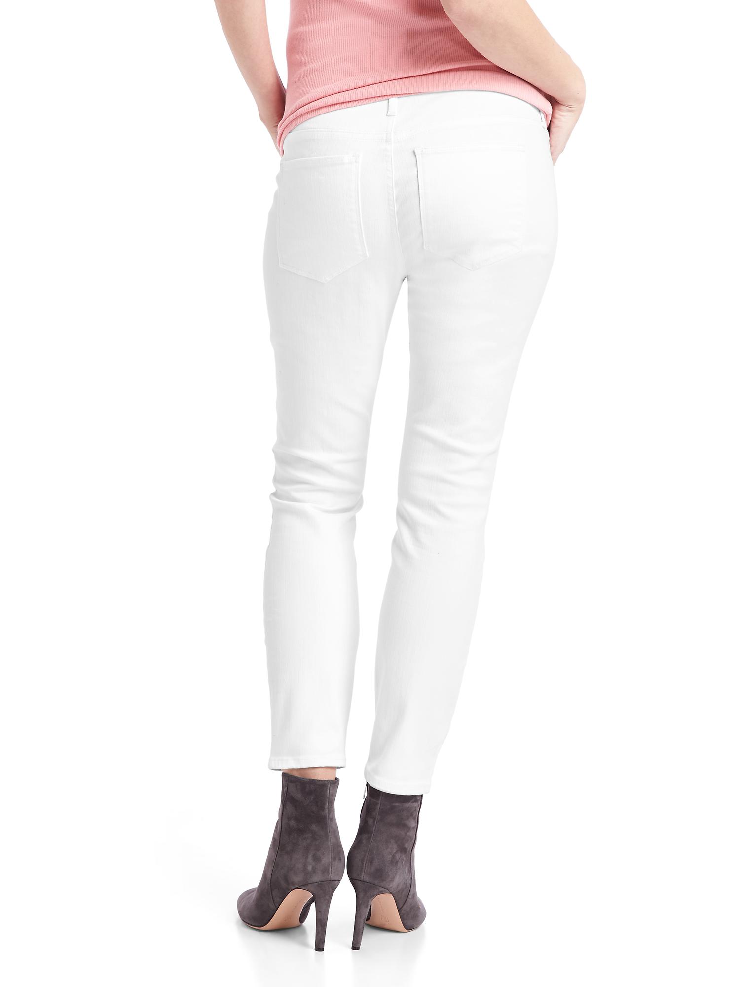 Maternity demi panel true skinny ankle jeans Gap