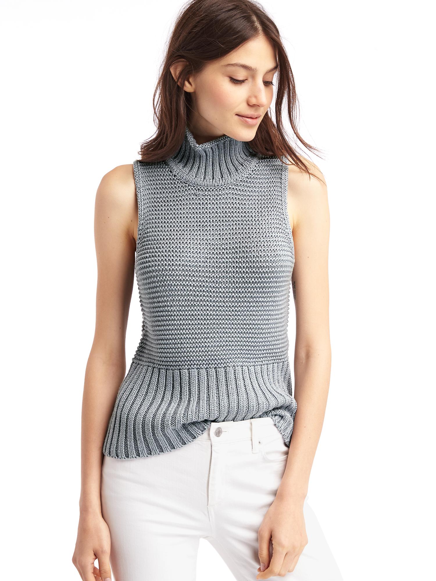 gap sleeveless turtleneck