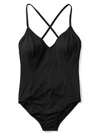 View large product image 3 of 3. Classic V-Neck One-Piece Suit