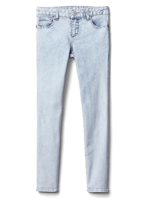 2 of 8 showing, with the color light denim of product High stretch super skinny jeans