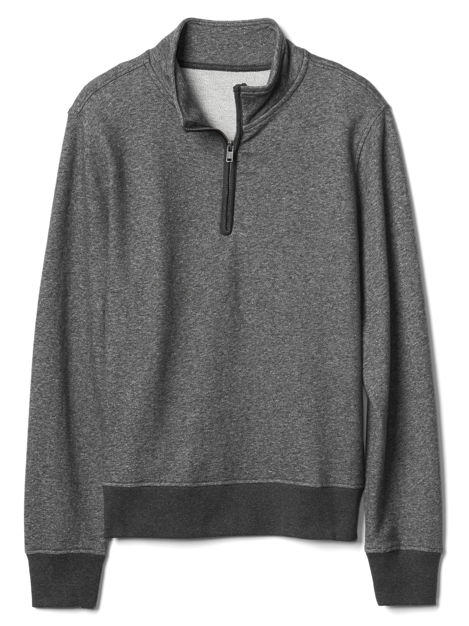 French terry halfzip pullover Gap