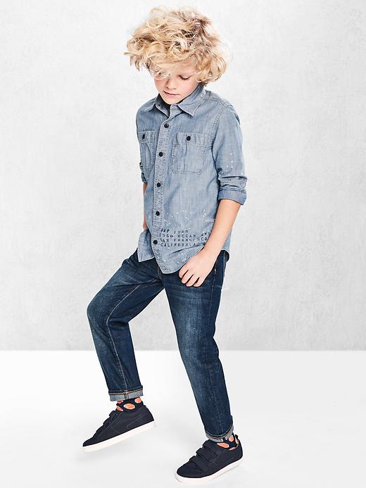Image number 6 showing, Kids Straight Jeans with Fantastiflex