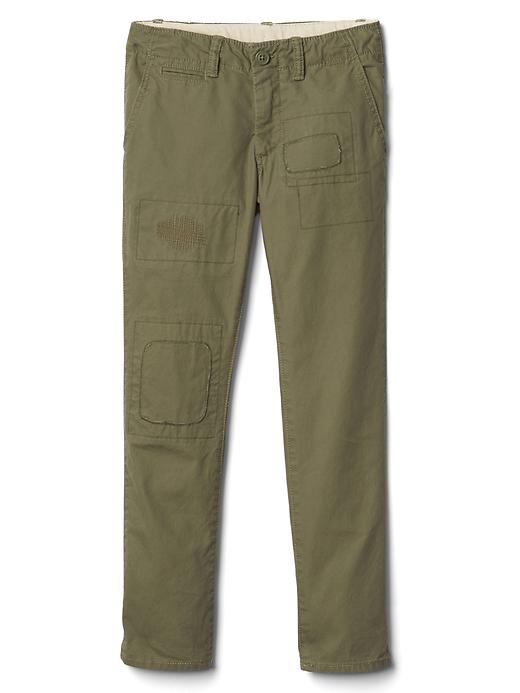 1 of 8 showing, with the color desert cactus of product Rip & repair canvas chinos
