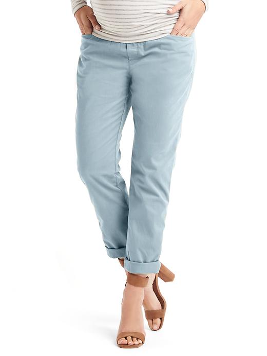 View large product image 1 of 1. Maternity Demi Panel Girlfriend Chinos