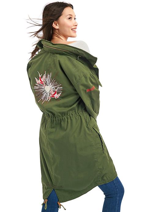 2 of 8 showing, with the color holly of product Gap x (RED) 2-in-2 fishtail parka