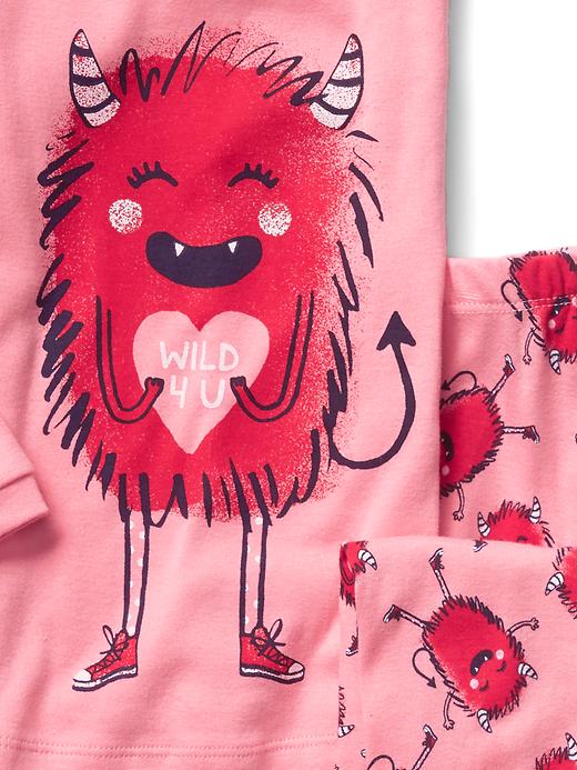 2 of 8 showing, with the color coral frost of product Love monster sleep set