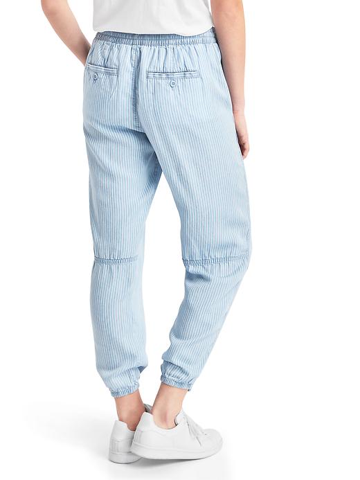 Image number 2 showing, TENCEL&#153 railroad stripe utility joggers