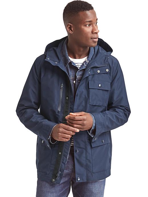 Image number 1 showing, Short hooded parka