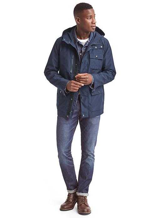 Image number 3 showing, Short hooded parka