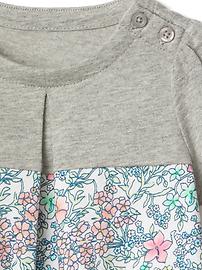 View large product image 3 of 3. Mix-Print Pleat Dress