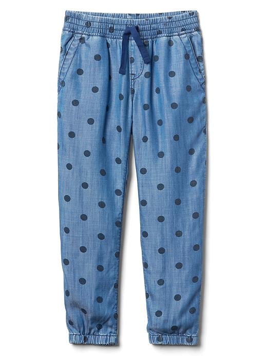 2 of 8 showing, with the color polkadot of product TENCEL™ polka dot pants
