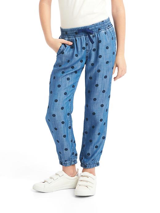 1 of 8 showing, with the color polkadot of product TENCEL™ polka dot pants