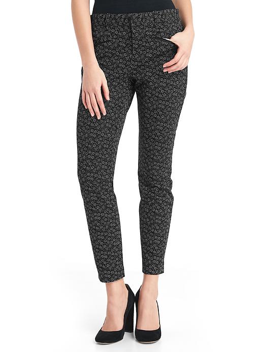1 of 8 showing, with the color micro floral of product Skinny Ankle Pants