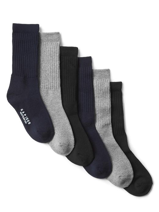 View large product image 1 of 1. Kids Tall Socks (6-Pack)