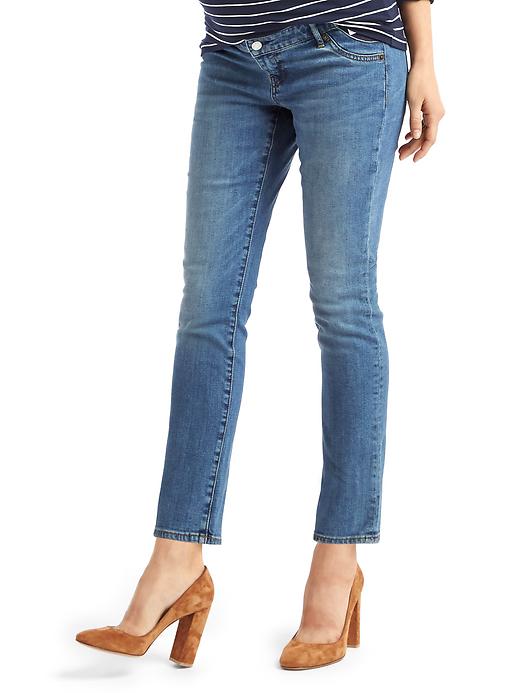 Maternity Inset Panel Real Straight Jeans Maternity Inset Panel Real Straight Jeans