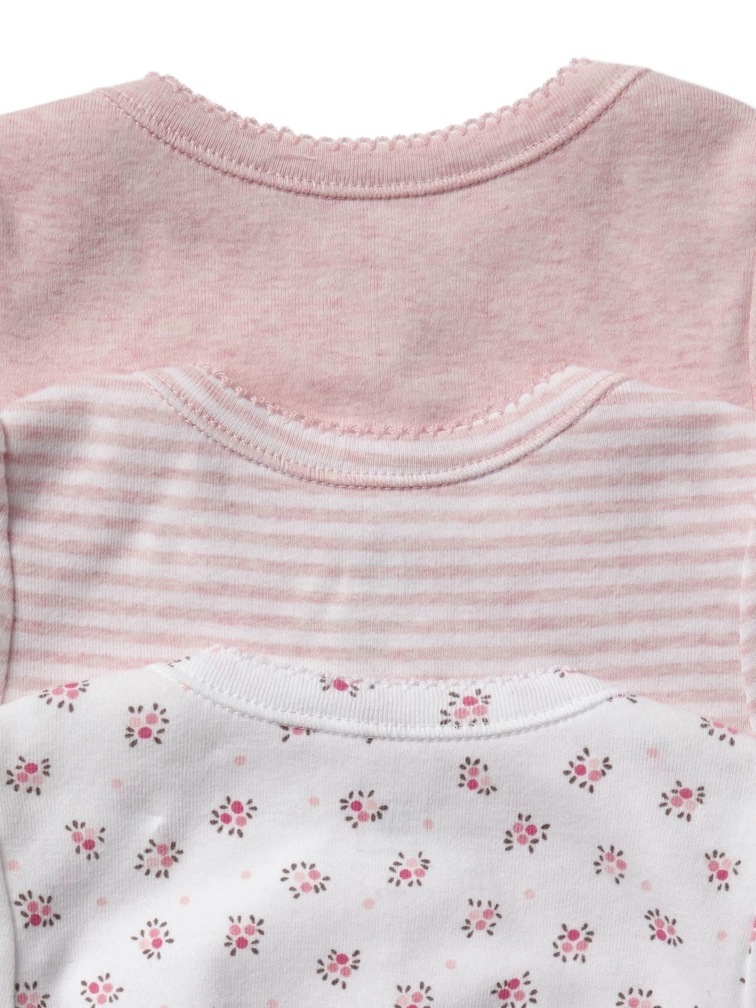 Baby First Favorite Floral Long Sleeve Bodysuit (3-Pack) | Gap
