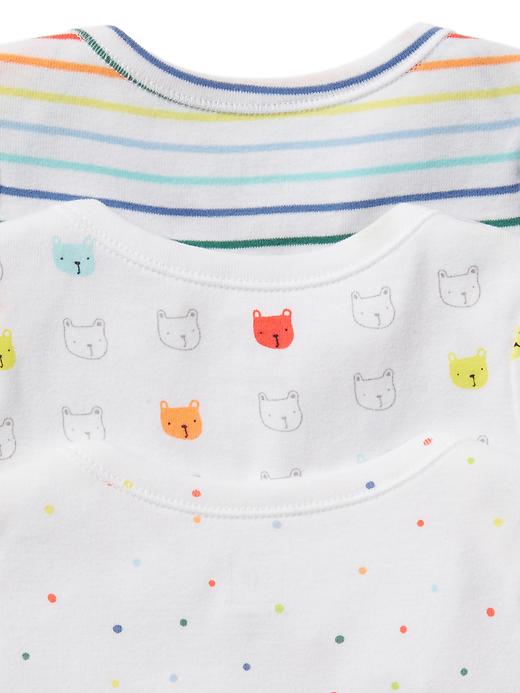 2 of 8 showing, with the color multi stripe of product Baby First Favorite Bodysuit (3-Pack)