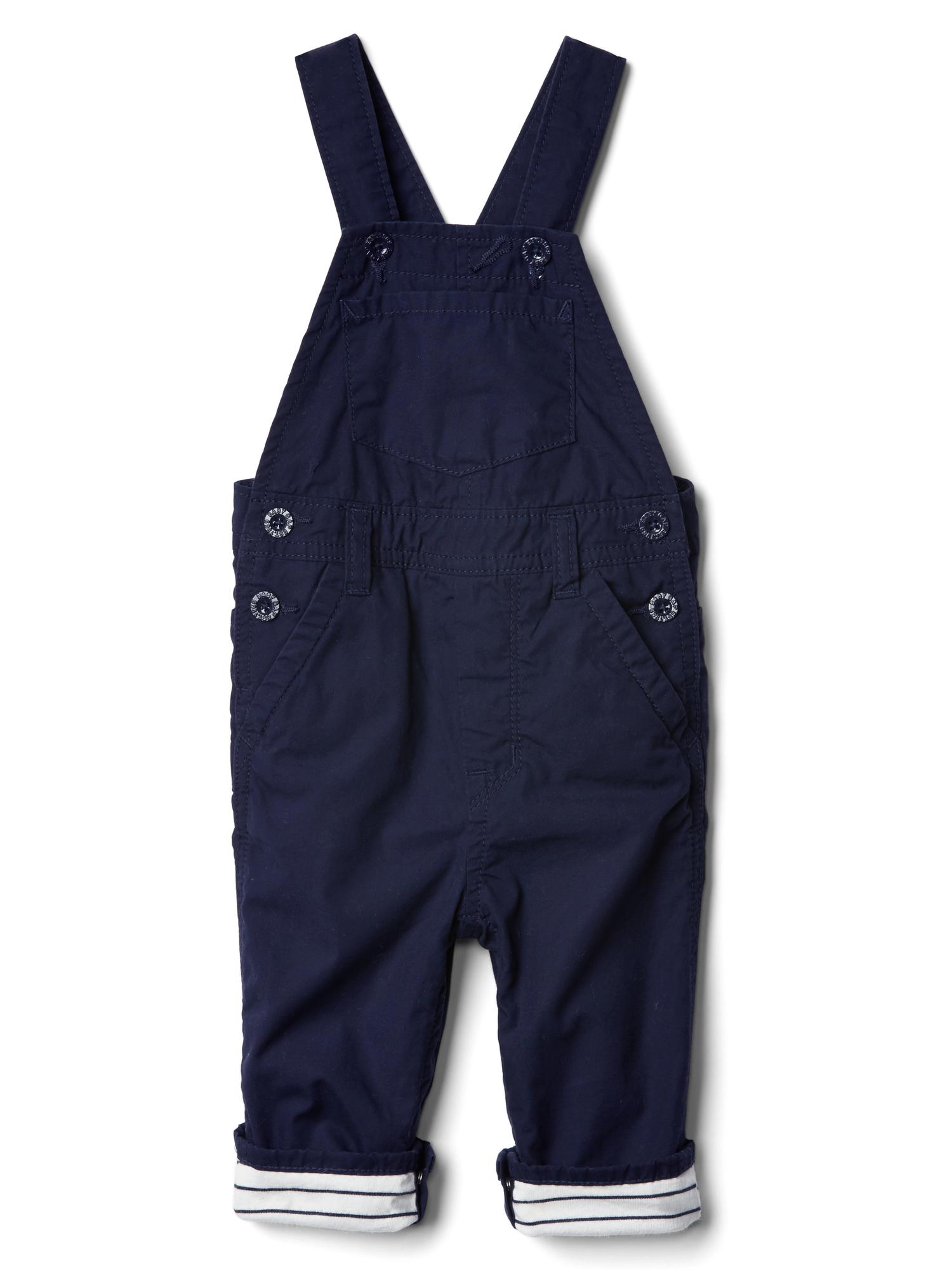 Jerseylined overalls Gap