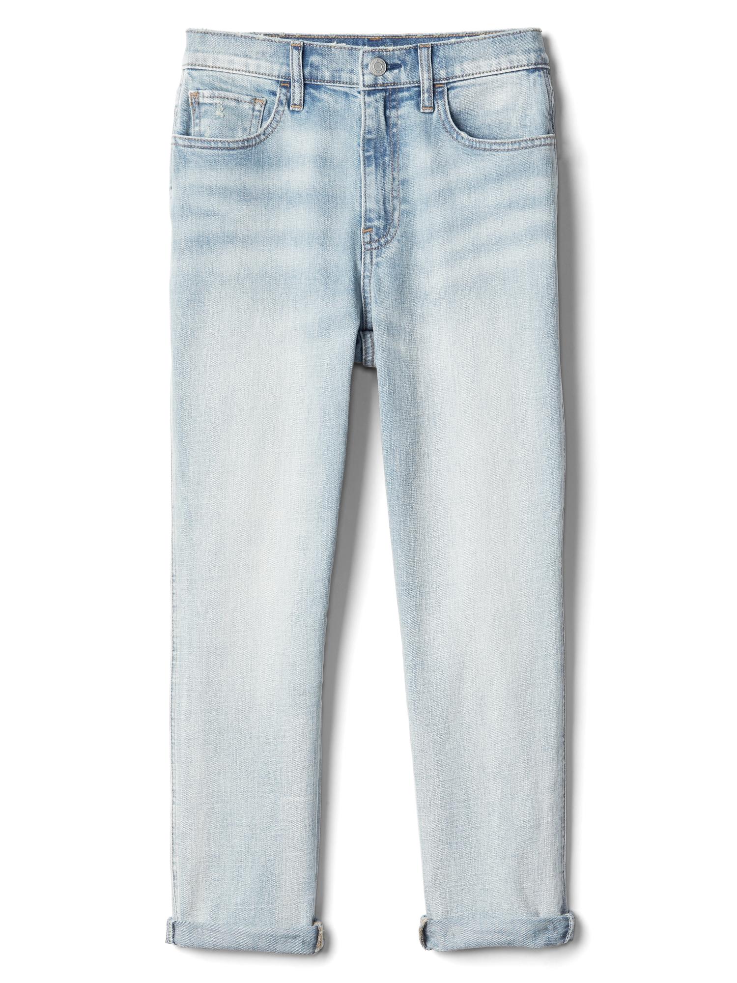 Super high rise best girlfriend crop jeans Gap