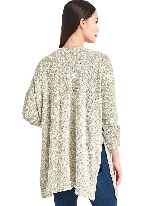 Image number 2 showing, Boucle open-front cardigan