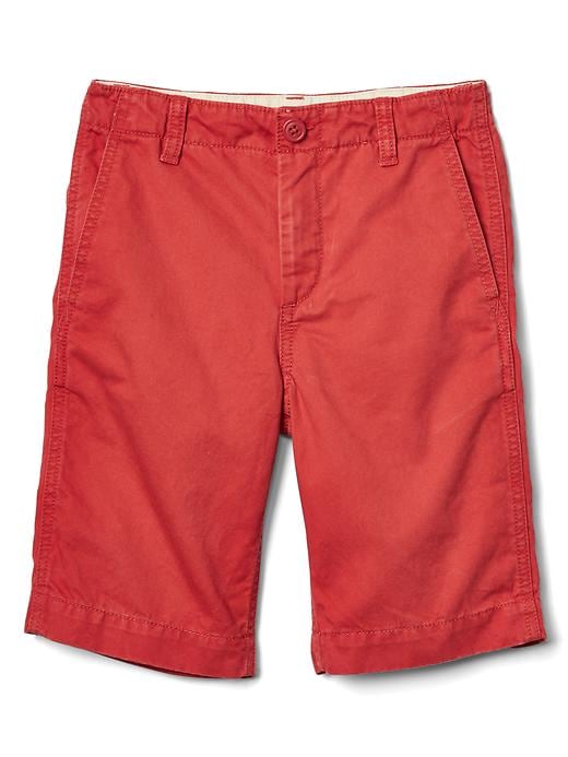 Twill flat front shorts Gap