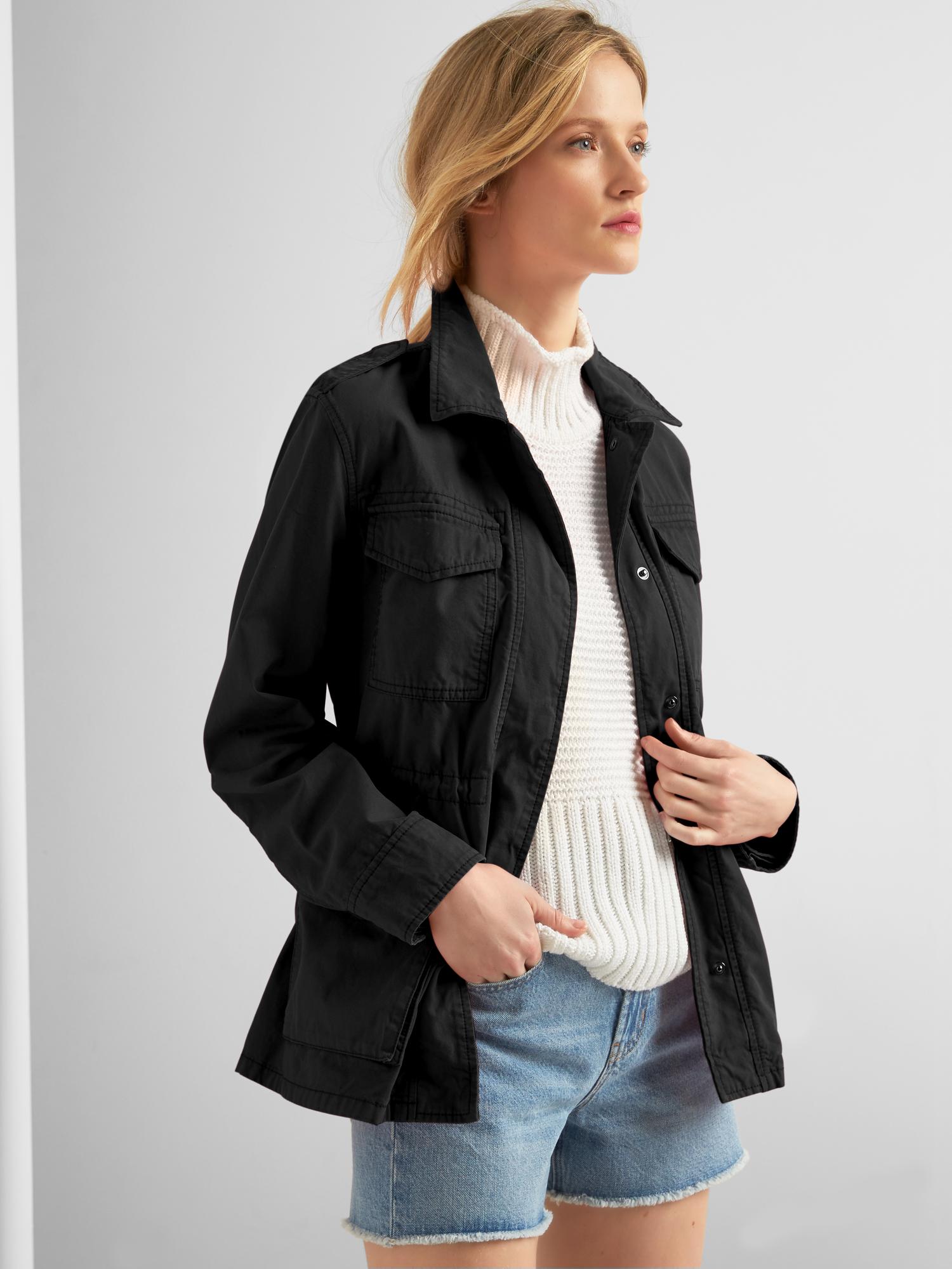 Gap black shop jacket womens