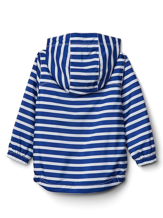 2 of 8 showing, with the color brillant blue of product Jersey-lined windbuster