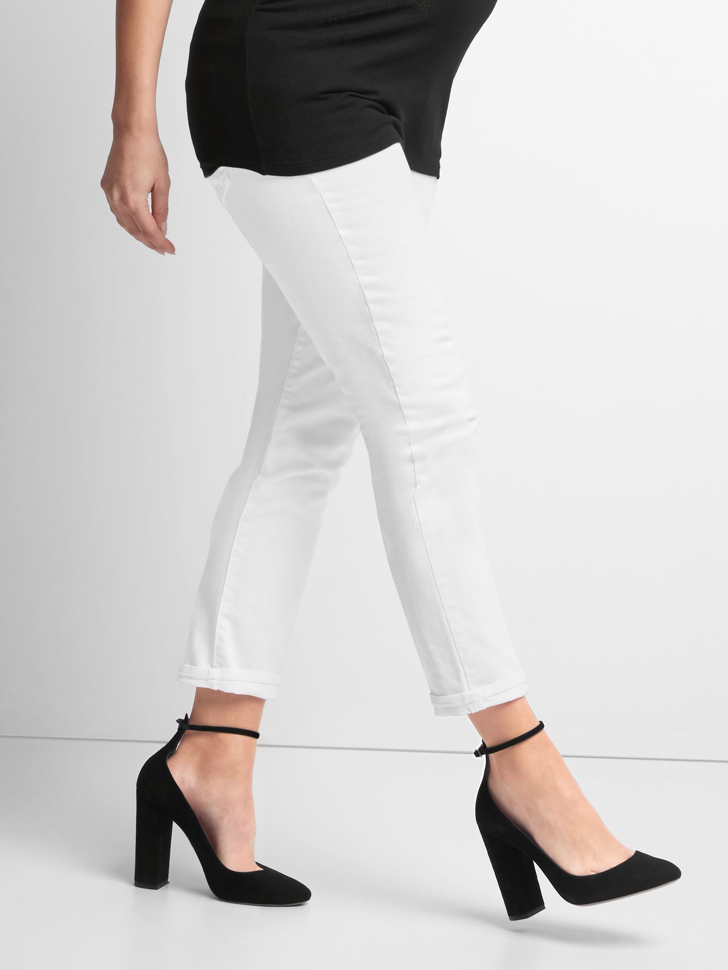 Maternity demi panel best girlfriend jeans Gap