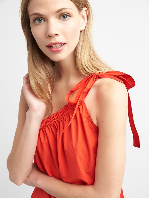Image number 5 showing, One-shoulder tie top